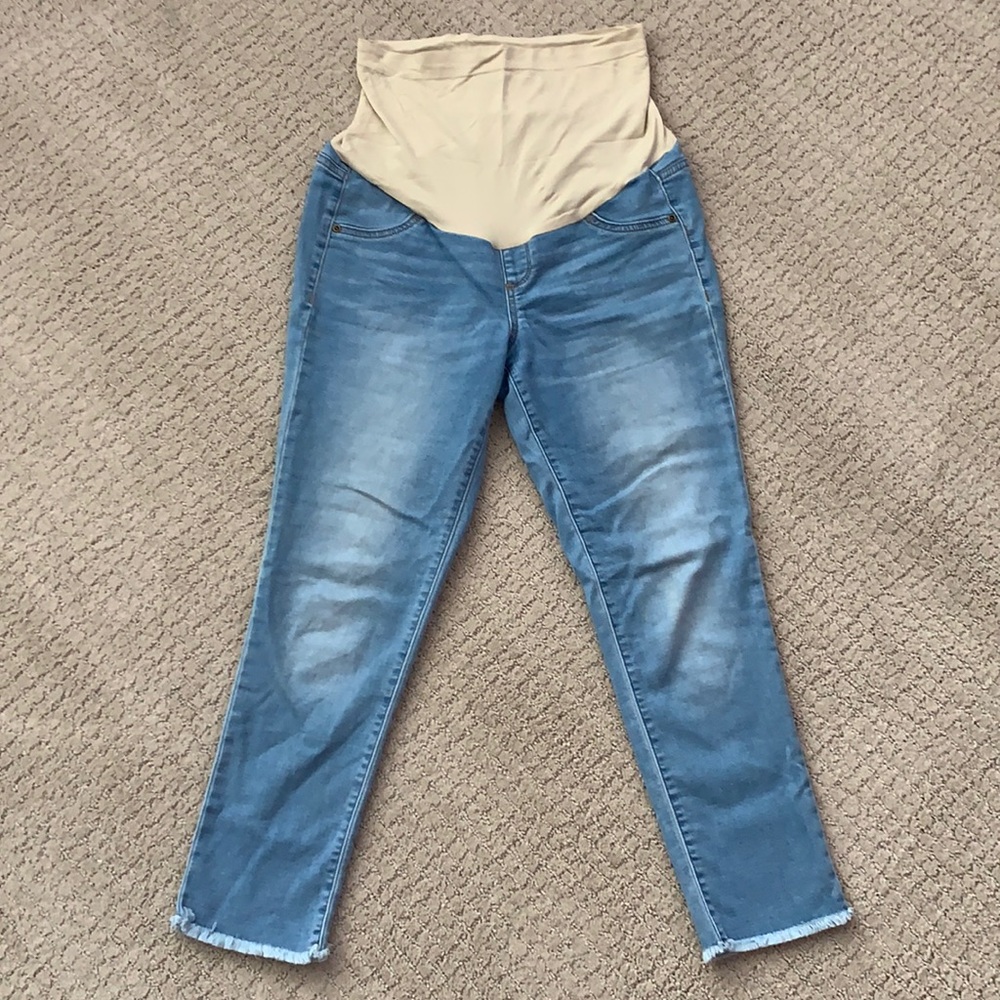 Maternity Jeans Raw Hem